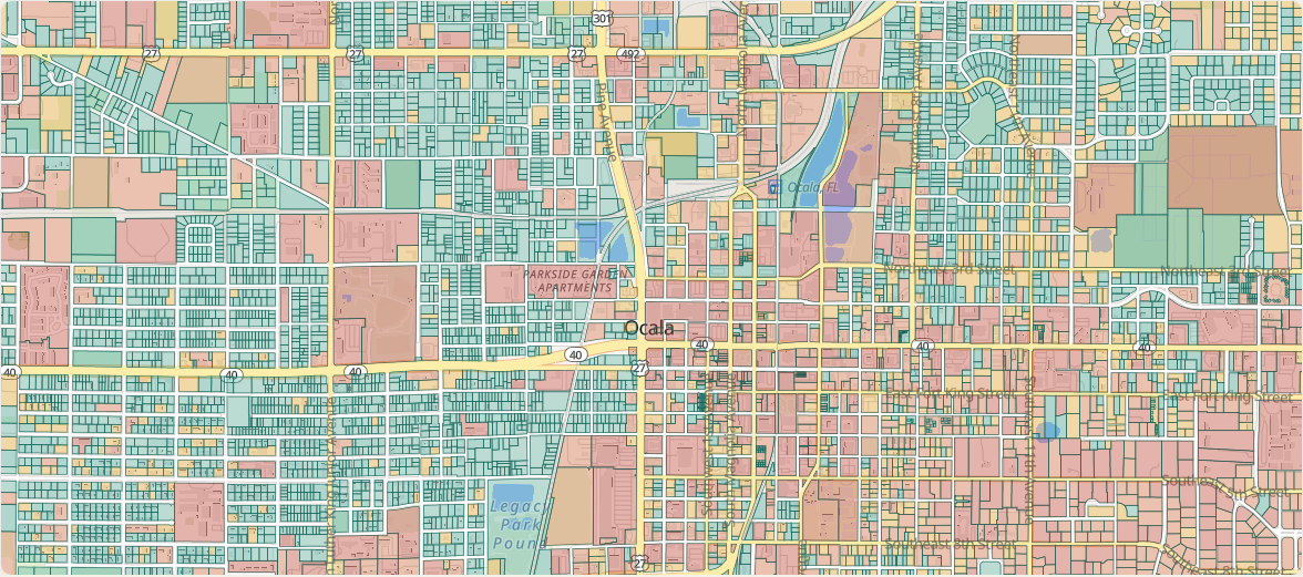 Marion County parcel map — Ocala area